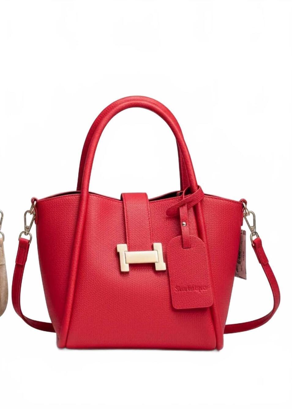 NEW B-UNLIMITED women's magnetic closure crossbody bag in red